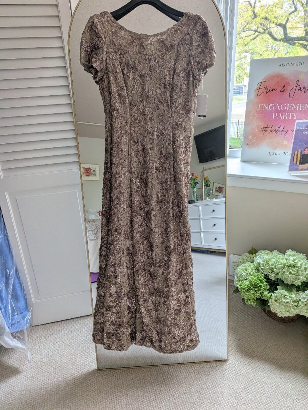 Beautiful Champagne Alex gown in size 14